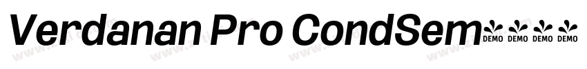 Verdanan Pro CondSem字体转换
